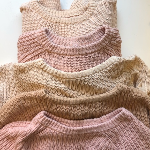 Cotton hand-dyed fisherman crewneck sweater - Picture 2 of 8